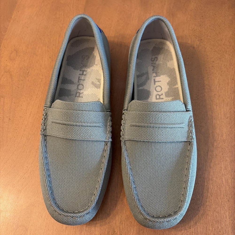 Rothy's Driving Penny Loafer Men's 9.5 Sage Green